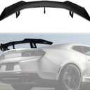 ZL1 1LE Style Trunk Lid Spoiler Wing Kit Compatible with for Chevrolet Camaro SS RS LT ZL All Models 2016 2017 2018 2019 2020 2021 2022 2023 2024 Without Rear Spoiler Camera (Glossy Black)