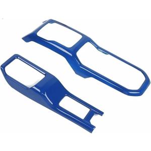 2PCs Car 4WD Gear Shift Panel Decoration Cover Stickers Compatible for Jeep Wrangler JL Compatible for Gladiator JT 2018 Up Accessories Car Interior Stickers and Decals Carbon Fiber Wrap(Blue)