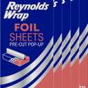 Reynolds Wrap Pre-Cut Pop-Up Aluminum Foil Sheets, 14 x 10.25 Inches, 50 Sheets (Pack of 5), 250 Total