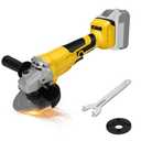 Cordless Angle Grinder for Dewalt 20V Max Battery, 10000RPM Brushless Grinder Power Tools with Grinding Wheels and Auxiliary Handle, for Cutting Griding Polishing (Tool Only, No Battery)