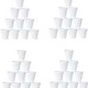 Lorcn 40 Pcs 3 Inch Terracotta White Ceramic for DIY Face Succulent Plants in Pots Plant Cactus Nursery Pots