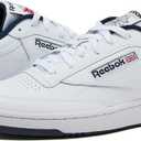 Reebok Club C 85 Mens Tennis Shoes, Casual Fashion White Sneakers for Men 7.5 US