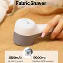 VASSON Fabric Shaver, Sweater Shavers to Remove Pilling, High-Perf Defuzzer, Rechargeable Electric Lint Shaver for Fuzz and Lint Balls from Clothing, Upholstery (Greyish White)
