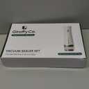 Vacuum Sealer Machine with Visible Water Tank, 30 Reusable Bags (S, M, L - 10 Each), Foldable Drying Rack, and Charging Cable  Compact & Powerful Handheld Food Sealer for Freshness