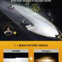 FAHREN Latest & Brightest H4 LED Bulbs, (1,200%) 12X 80,000LM Extreme Brightness 9003 bulb, 6500K Cool White, 1:1 Min Size,IP68 Waterproof Fog Bulbs,Pack of 2,Plug-N-Play.