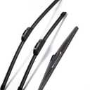Windshield Wiper Blades for Kia Telluride 2020-2024 / Kia Sedona 2015-2021 Replacement Front & Rear Wiper Blades, Premium All Season All Weather Automotive Front Rear Wipers Set/ 26"+18"+12"