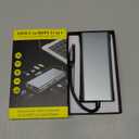 USB C Hub 11-in-1 Docking Station, Type-C Multiport Adapter with 4K HDMI, VGA, 100W PD, USB 3.0, RJ45 Ethernet, SD/TF Card Reader, AUX, Compatible with MacBook Pro/Air, Chromebook, Laptops