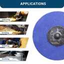 Benchmark Abrasives 2 Inch Sanding Discs Quick Change Zirconia - Male R Type Backing Drill & Die Grinder Sanding Disc for Deburring Polishing Rust Remover for Metal Paint Stripper (25 Pack), 120 Grit