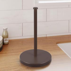 KES Kitchen Paper Towel Holder Countertop with Weighted Base, Freestanding Paper Towel Holders 18/8 Stainless Steel, Bronze, KPH202-BB (Brown)
