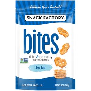 Snack Factory Sea Salt Bites, 9 Oz Bag (EXP 08/15/26)