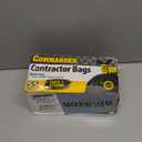 Commander 55 Gallon 3 MIL (eq) Heavy Duty Contractor Bags with Flap Ties - 36" x 56" with flaps - Pack of 10 - For Contractor, Industrial, & Outdoor