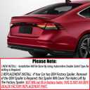 MUTUSAISI Rear Spoiler Wing for Honda Accord 2023-2026 11th Gen Accessories | LX, EX, Hybrid Sport, Prime, 11th Gen Sedan, Trunk Lip Spoiler, R Sporty Style, Durable ABS, Tape Install, Carbon Fiber Look