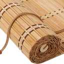 Bamboo Blinds, Easy to Install Bamboo Shades for Indoor Windows, Custom Sizes Roller Shades for Indoor Windows, Roll Up Blinds Indoor Outdoor Patio (20"W x 72"H, Carbonized Color)