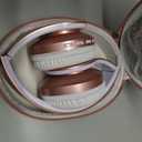 ZIHNIC Bluetooth Headphones Over-Ear, Foldable Wireless and Wired Stereo Headset Micro SD/TF, FM for Cell Phone,PC,Soft Earmuffs &Light Weight for Prolonged Wearing(Rose Gold)