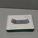 Samsers Foldable Bluetooth Keyboard with Numeric Keypad, Full-Size Wireless Folding Keyboards with PU Leather, Portable Travel for iOS Android Windows Mac OS, Support 3 Device(BT5.1 x 3)-Black