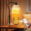 Candle Warmer Lamp with Timer and Wireless Remote Control, Dimmable Candle Warmer for Jar Candles, Height Adjustable Wax Melts Warmer, House Warming Gifts New Home Decor, Gifts for Women Mom (1Pack, Champagne)