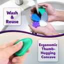 Fidget Toys Adults Sensory Stone: 6 Pack Textured Worry Stone for Autism Kids Calming Down - Fidget Stress Toys for Stress Relief - Small Students Prizes Fidget Toys