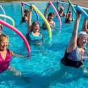 Chochkees Pool Noodles 52" x 2.5" Inch Swimming Solid Core Foam Tube, Floating Thick Noodles for Floating, Pool Accessories, 12-Pack
