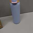 Ello Pop & Fill 22oz Stainless Steel Water Bottle with Quick Fill Technology, Double Walled and Vacuum Insulated Metal, Leak Proof Locking Lid, Sip and Chug, Reusable, BPA Free, Gloss Daisies