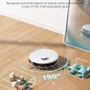 Lefant Robot Vacuum and Mop, 12000Pa Suction, 90-Day Self-Emptying, Obstacle Avoidance, Auto Mop Washing&Drying, All-in-One for Pet Hair Carpet, 5G WiFi Alexa/APP/iWatch Control, M3