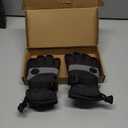 HIGHLOONG Kids Waterproof Ski Snowboard Gloves Thinsulate Lined Winter Cold Weather Gloves for Boys and Girls (Black, 8/9)