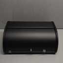 Bread Box for Kitchen Counter Black Frosted Keep Freshness Bread Box Iron Bread Storage Container for Cakes Pastries