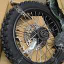 90/100-14 3.00-14 Tire Tube,14" Rear 15mm Axle Rim Wheel With Brake Rotor and 428 41T Sprocket For 110cc pit bike Apollo 125CC SSR 150 cc Tao Kayo TSD 110 TD 125