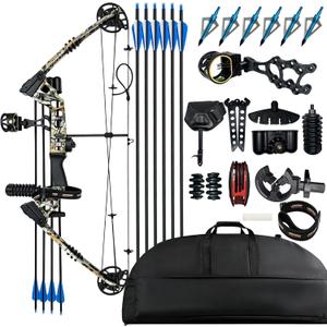0-70LBS RTH Compound Bow Package No Bow Press 320FPS for Hunting