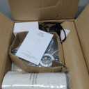 EDISHINE Modern Floor Lamps for Living Room, 64.7" Minimalist Standing Lamp with 3 Color Temperatures Bulb & Adjustable Linen Shade, Foot Pedal Switch, Arc Tall Lamp for Bedroom Office, Black