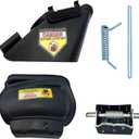 731-07131 Side Discharge Chute with 987-02516A Hinged Mulch Plug Compatible with MTD Lawn Mower 987-02516A 98702516A 98702516 731-7131 731-07131 with Pin and Spring