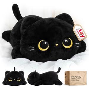 Cute Black Cat Plush Pillow, Kawaii Plushies Black Cat Stuffed Animals, Squishy Plushies, Cuddle Plush Pillow for Kids & Girls (13 Inch) Cute Black Cat Plush Pillow, Kawaii Plushies Black Cat Stuffed Animals, Squishy Plushies, Cuddle Plush Pillow for Kids & Girls (13 Inch)