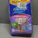 Always Discreet Adult Diapers for Women, Incontinence Underwear, Postpartum Essentials, Disposable Briefs, Max Absorbency, Bladder Leak Protection, Small/Medium, 32ct