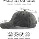 God is Good All The Time Hat for Men Women, Adjustable Cotton Embroidered Jesus Christian Faith Baseball Cap (Black, M)