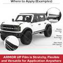 ARMOR UP 7.5"x 80", Satin Black Hood Guard Kit for All Year Jeep Wranger Rubicon JL/JK Gladitor. Fits Compact to Full-Size Pick-Up Trucks, SUVs. TPU Material, Car-Wash Safe, UV Protection, No Fading.