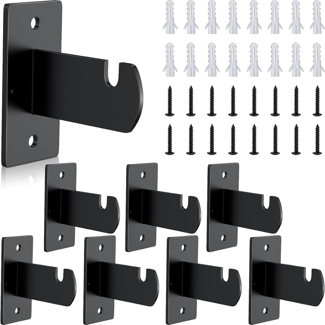 8 Pcs Gridwall Mount Brackets with Screws, Gridwall Brackets for Grid Panels Clothing Store Cloakroom Retail Display Garage Wall Organization (8) 8 Pcs Gridwall Mount Brackets with Screws, Gridwall Brackets for Grid Panels Clothing Store Cloakroom Retail Display Garage Wall Organization (8)