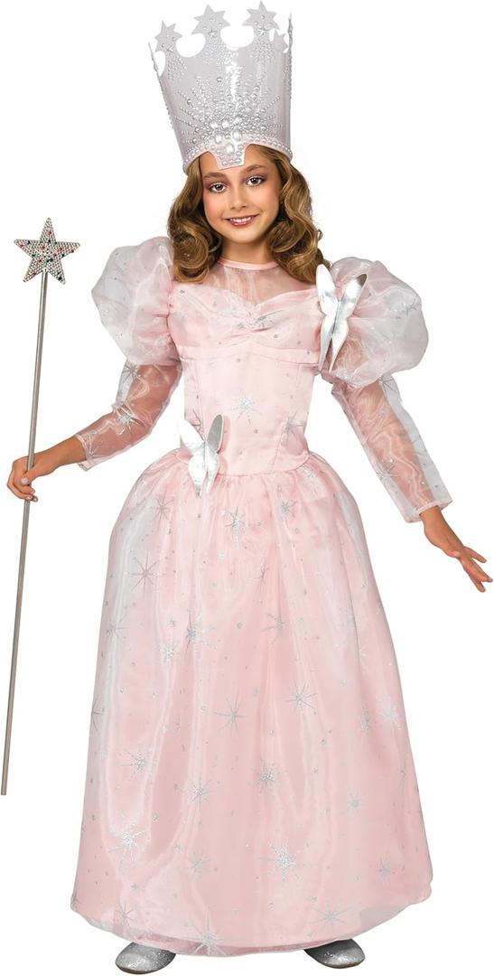 Rubies The Wizard of Oz: Glinda Deluxe Costume for Kids (Small, One Color)