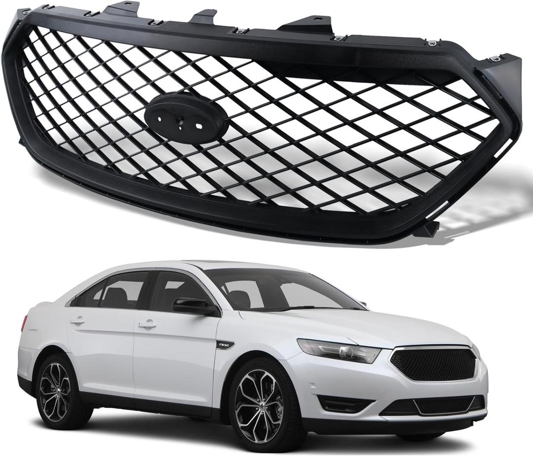 Front Bumper Grille Assembly For Ford Taurus 2013 2014 2015 2016 2017 2018 2019 Interceptor Grille Replaces# DG1Z-8200-AA Black Front Bumper Grille Assembly For Ford Taurus 2013 2014 2015 2016 2017 2018 2019 Interceptor Grille Replaces# DG1Z-8200-AA Black