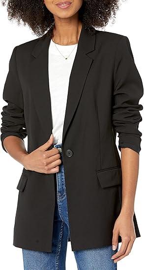 The Drop Women's Blake Long Blazer, 2X