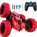 Hamdol RC Stunt Car for Kids Ages 612, 360 Rotating Remote Control Car with LED Lights, 4WD Electric Toy Vehicle, USB Rechargeable, Perfect Birthday, Holiday for Boys & Girls