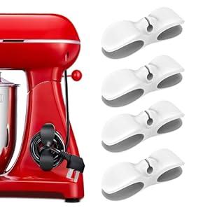 Akeva Cord Organizer for Kitchen Appliances, 4 Pack Appliance Cord Organizer Stick On, Cord Wrapper, Cord Holder, Cord Keeper, Kitchen Gadgets for Pressure Cooker, Kitchenaid Mixer, Coffee Maker