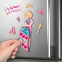 Imagimake DIY Magnetic Dress-Up Princess |Pretend Play Magnetic Toys for Kids | 30 Magnetic Dresses & Accessories | Interchange & Create Unlimited Outfits | Birthday Gift for 3,4,5,6,7,8 Year Old Girl