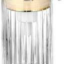 LEICURACE Glass Foam Soap Dispenser, Refillable Foaming Dispenser with Gold Pump, Foam Hand Soap Dispenser for Bathroom Kitchen, Home Decor （Foam Type/Clear）