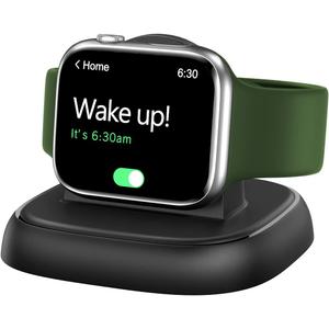 NEWDERY Charger Stand for Apple Watch, Portable Watch Charger for iWatch with USB C Cable,Fast Charging,Wireless Charging Station for iWatch Series 10/9/8/7/6/Ultra/5/3/2/SE, Black