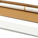50-Pack Triangle Shipping Tubes, 18.25x2x2 inch Mailer Boxes