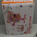 QDRAGON 3 in 1 Baby Walker and Activity Center for Girl, Learning to Walk, Sit to Stand, Early Educational Push Toys with Music Panel for Infant Toddler 12+ Months Pink