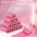 180 PCS Sanitary Napkin Disposal Bags Cherry Blossom Scented, Pink Disposable Sanitary Bag Personal Care Disposal for Tampons Trash Bag, Disposable Mini Bags for Women Privacy Handling Bag Diaper Sack