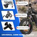 Q20 Full Twist Throttle with Rolling Bearing, Ebike Throttle Grip Cable Kit Compatible with Q20 Electric Dirt Bike