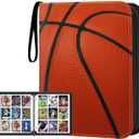 Trading Card Binder 9 Pocket  Basketball Card Binder with Sleeves 900 Double Sided Pockets Sports Trading Cards Album Cards Holder Protectors Set Fit for Game Cards, Sports Cards