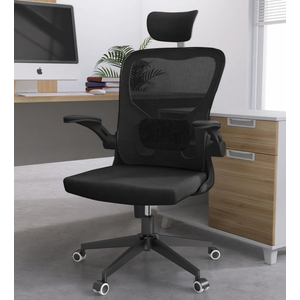 Lybaint Office Chair, High Back Ergonomic Office Chair with Adjustable Lumbar Support and Headrest, Home Office Desk Chair with Thickened Cushion Desk Chairs Khaki, Black