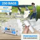 Reli. 30-33 Gallon Trash Bags Heavy Duty | 250 Count Bulk | Clear Large Trash Bags 30+, 32 Gallon | Made in USA
